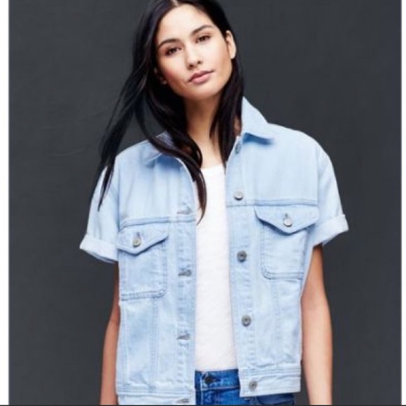 Gap Short Sleeve Denim Jacket Size S 